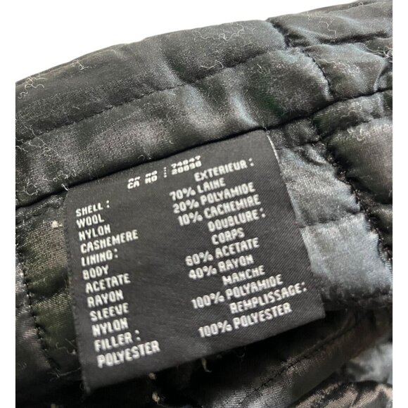 Mark New York Overcoat Gray Wool Blend Button Down Men's XL - Picture 7 of 8